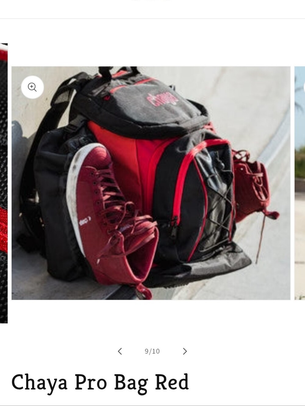 Chaya Pro Bag Roller Derby Red And Black Backpack Bag
